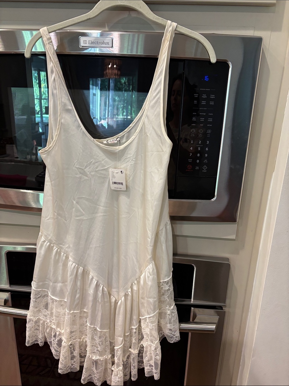 NWT Fp intimately ivory slip dress size small
